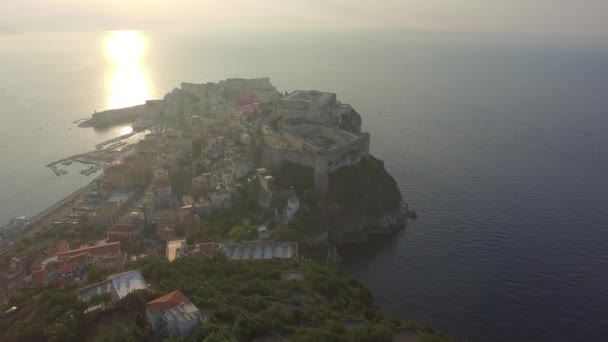 Πόλη Gaeta και την προκυμαία — Αρχείο Βίντεο