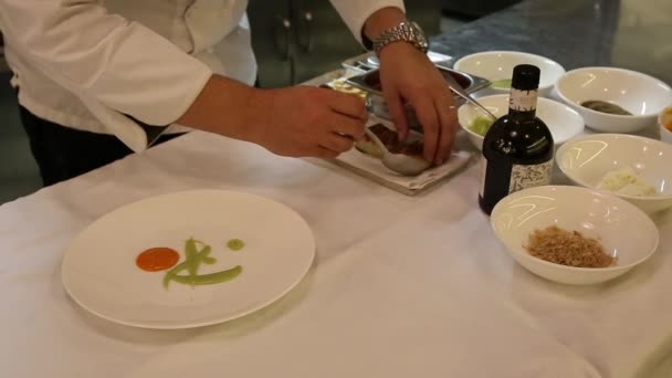 italského šéfkuchaře, obloha jídlo v restauraci