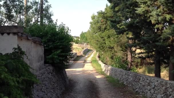 Kleine Landstraße Von Campagna Provinz Salerno Süditalien — Stockvideo