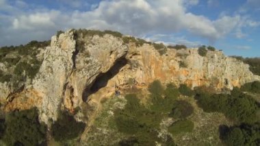 Hava görünümünü gorge in Gravina Di Puglia, İtalya