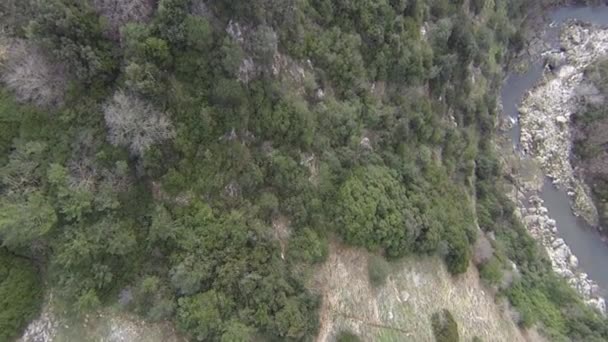 Hava Görünümünü Gorge Gravina Puglia Talya — Stok video