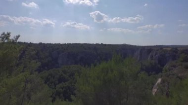 Hava görünümünü gorge in Gravina Di Puglia, İtalya