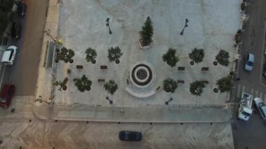 Gündüz, Apulia, Güney İtalya Locorotondo şehrin havadan görünümü