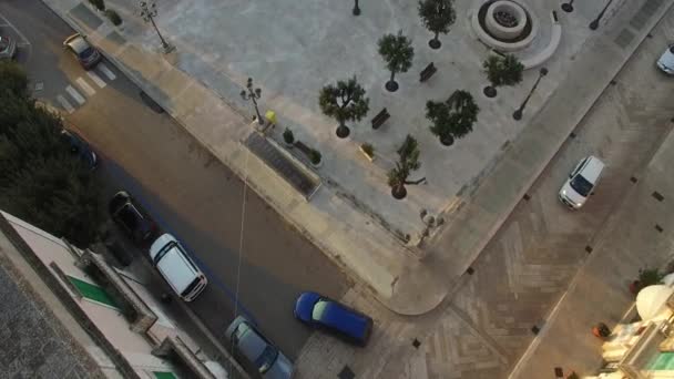 Aerial View Locorotondo Town Daytime Apulia Southern Italy — Stock Video