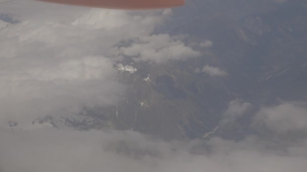 Alpes Italiennes Partir Avion Vue Aérienne — Video