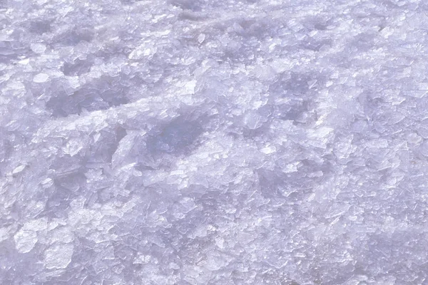 Rotto ghiaccio tritato fresco freddo bianco inverno neve sfondo — Foto Stock
