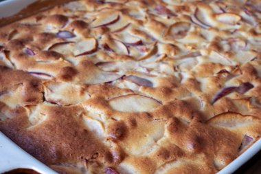 Lezzetli elmalı turta. konsept-güz hasat Elma yemekleri, turtalar, sağlıklı yiyecekler, gıda konsepti.