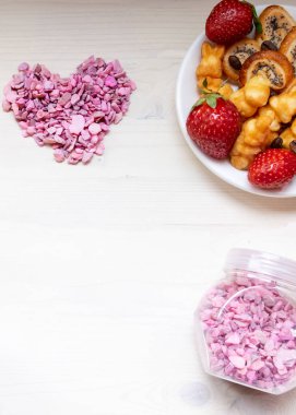 heart a grain black coffee, with yellow flowers a Valentines day mother woman Easter day with love together with a place for text