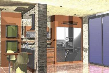 modern oturma odası