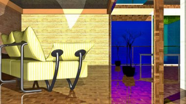 modern oturma odası