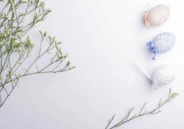 Yumurtalı Paskalya bahar arka plan