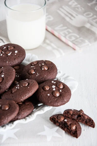 Biscotti al cioccolato — Foto Stock