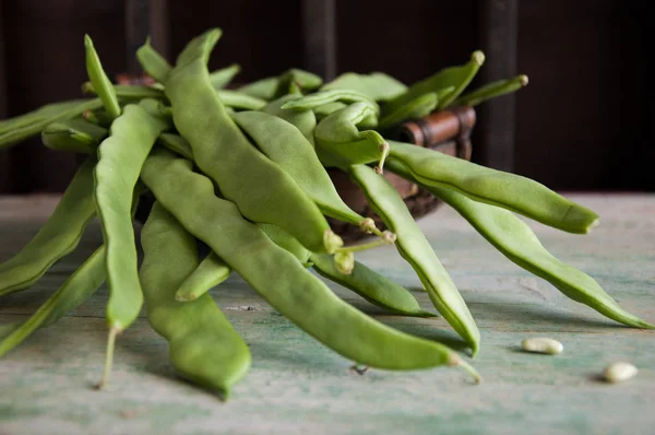 Düz fasulye taze yeşil bakla
