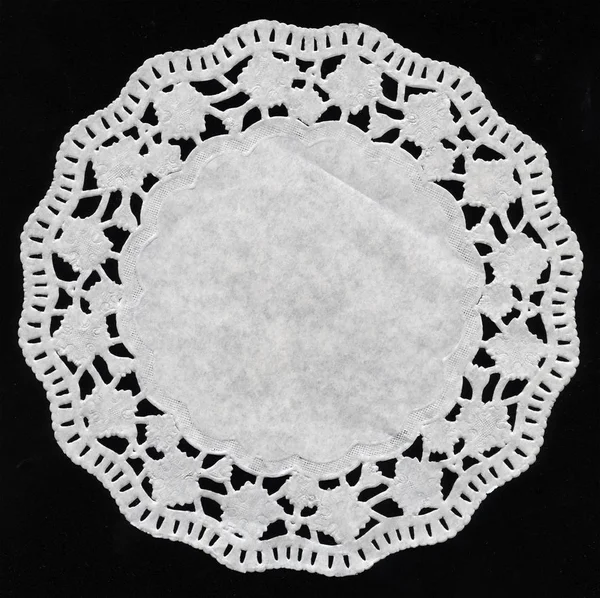 Decorative Paper Lace Doily Ready Cake Size — Stock Photo, Image