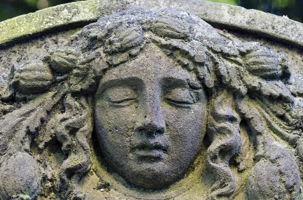 Sleeping Angel Vintage Relief Old Cemetery — Stock Photo, Image