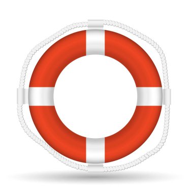 Lifebuoy düz simgesi