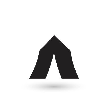 Çadır düz simgesi