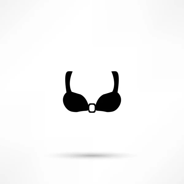 Bikini platte pictogram — Stockvector