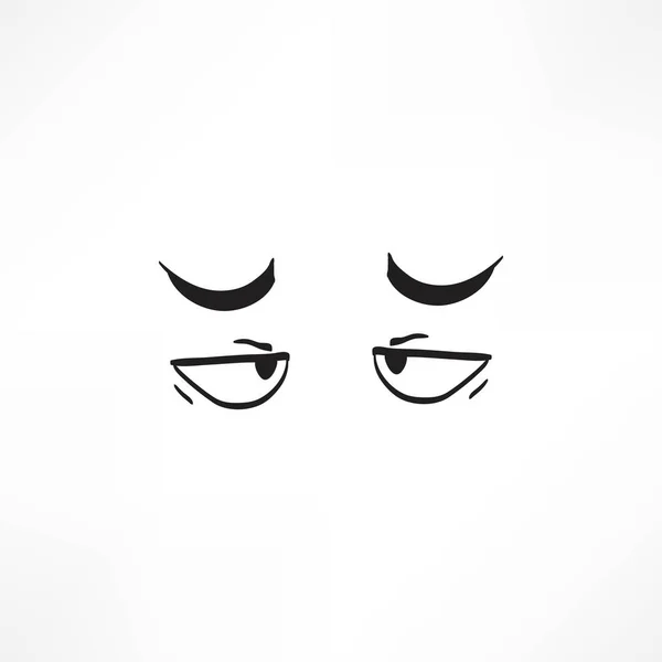 Hand drawn Eyes icon — Stock Vector