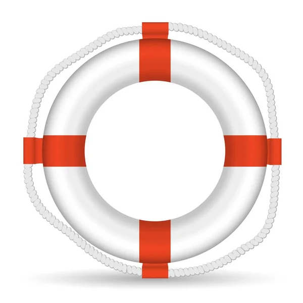 Life buoy flat icon — стоковый вектор