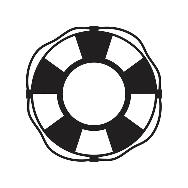 Lifebuoy Icono plano — Archivo Imágenes Vectoriales