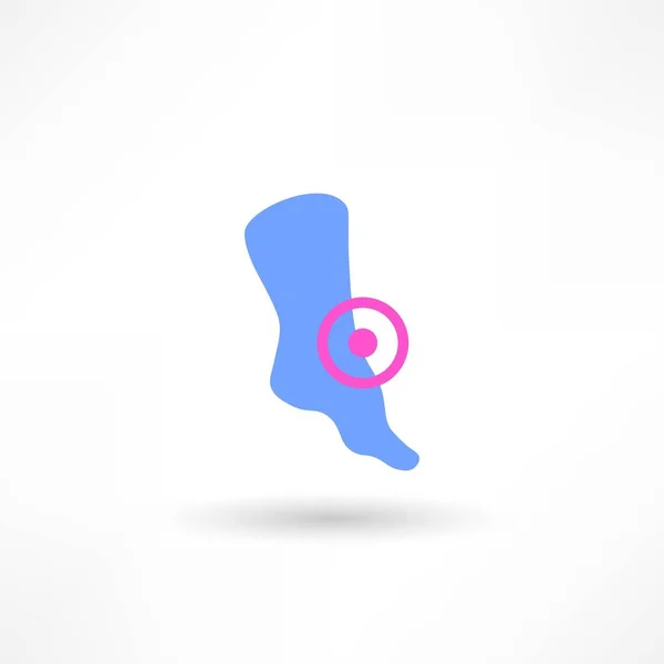 Douleur dans l'icône des jambes — Image vectorielle