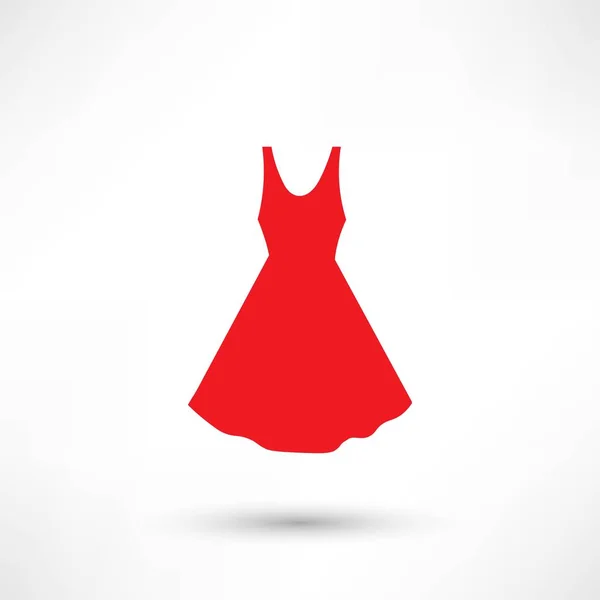 Vestido icono plano — Vector de stock