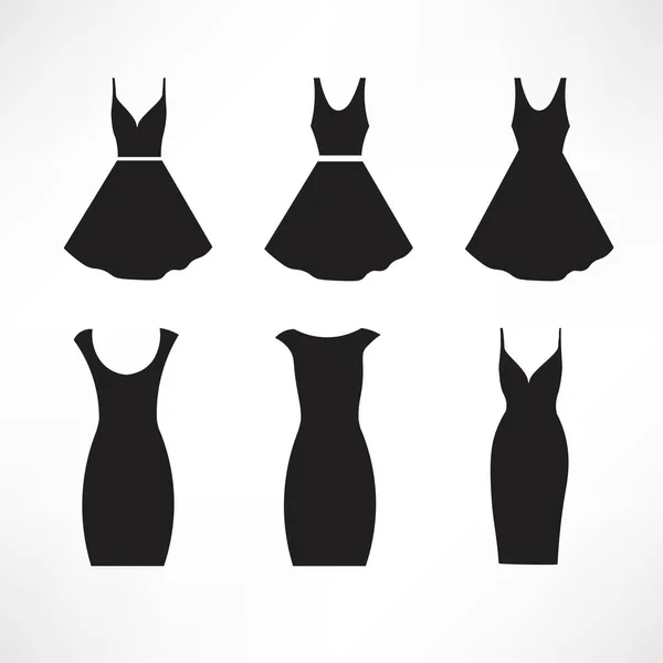 Conjunto de vestidos vintage — Archivo Imágenes Vectoriales