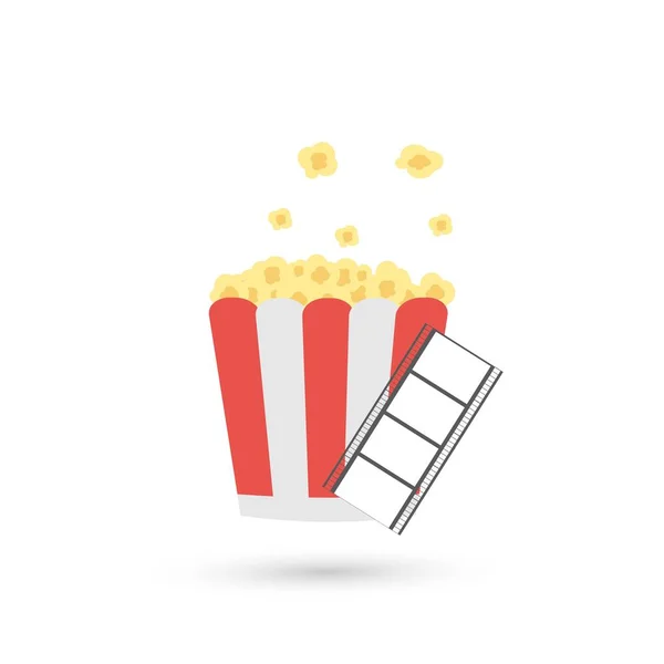 Popcorn-Eimer-Symbol — Stockvektor