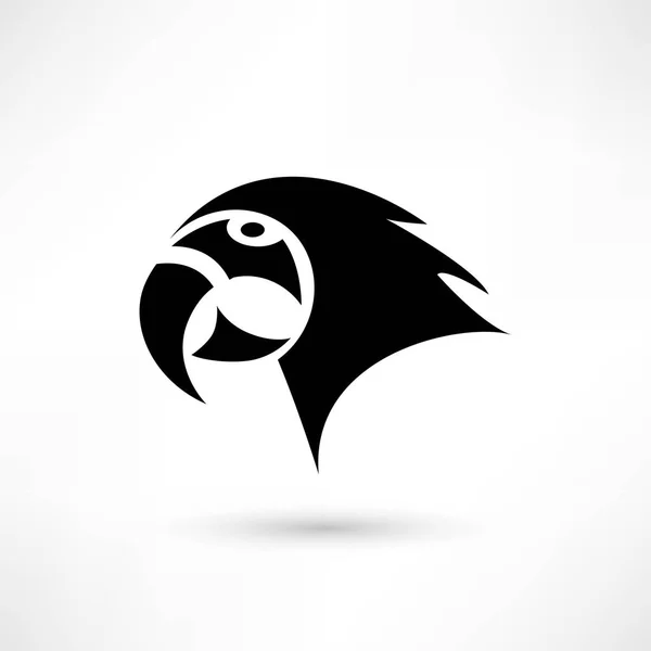 Parrot platte pictogram — Stockvector