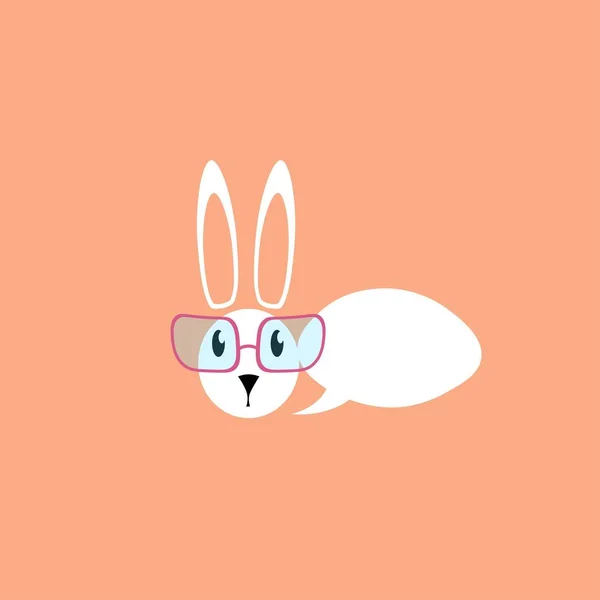Tavşan karikatür tasarım — Stok Vektör