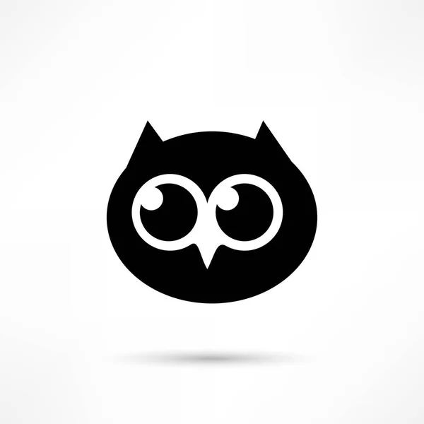 Conception icône hibou — Image vectorielle