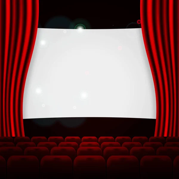 Bioskop atau kursi teater - Stok Vektor