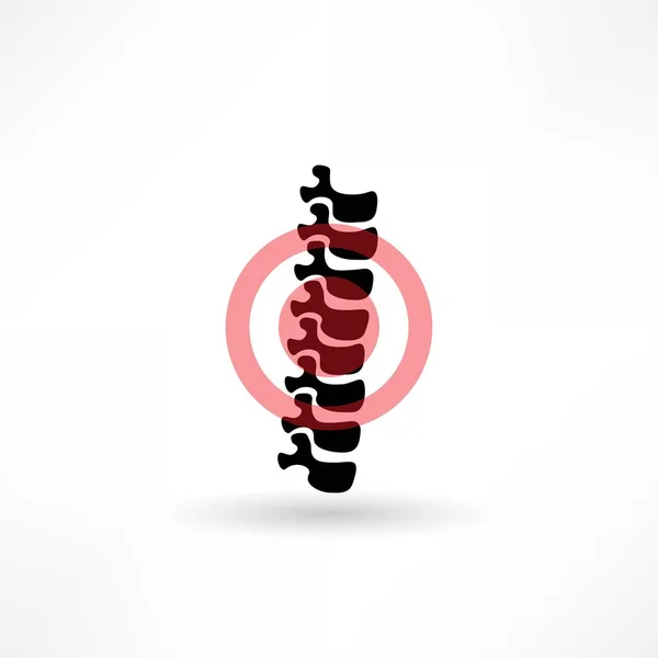 Simbolo diagnostica della colonna vertebrale — Vettoriale Stock