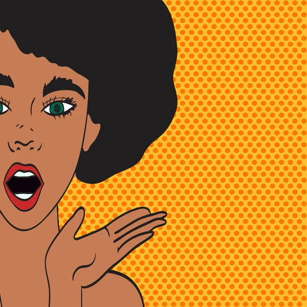 Genç kadın pop art resmi