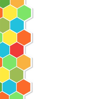 altıgenli soyut arkaplan.