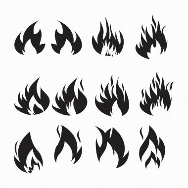 Tasarım ateş simgesinin
