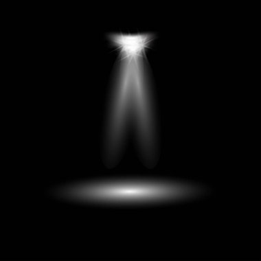 Parlak ışık efekti.