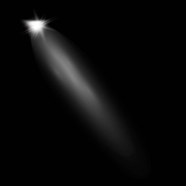 Parlak ışık efekti.