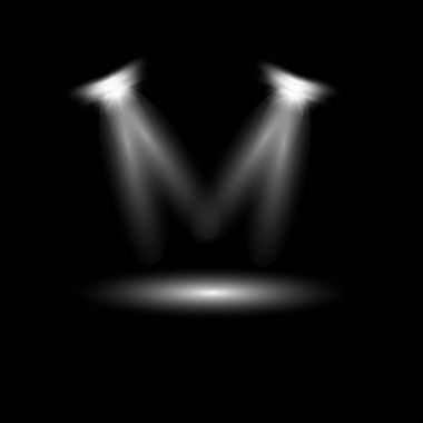 Parlak ışık efekti.