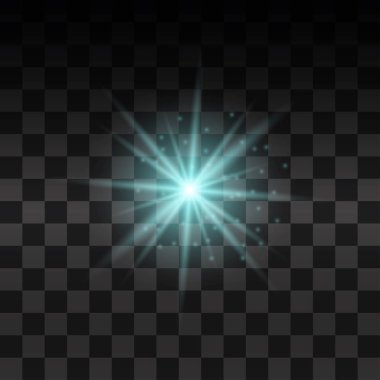 Parlak ışık efekti.