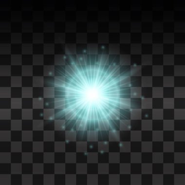 Parlak ışık efekti.