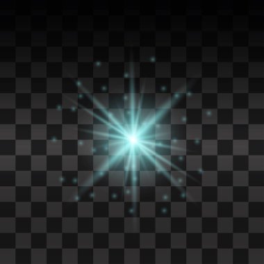 Parlak ışık efekti.