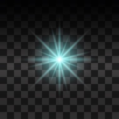 Parlak ışık efekti.