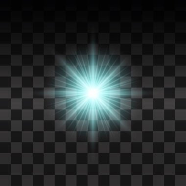 Parlak ışık efekti.