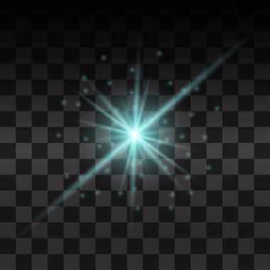 Parlak ışık efekti.