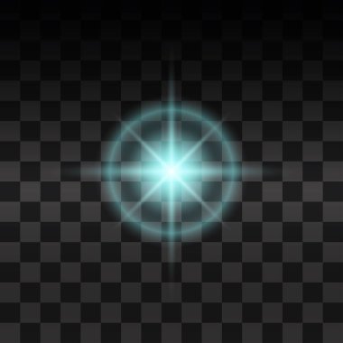 Parlak ışık efekti.