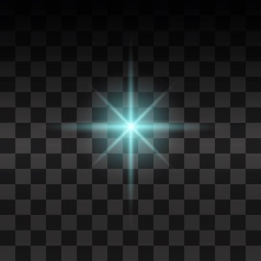 Parlak ışık efekti.