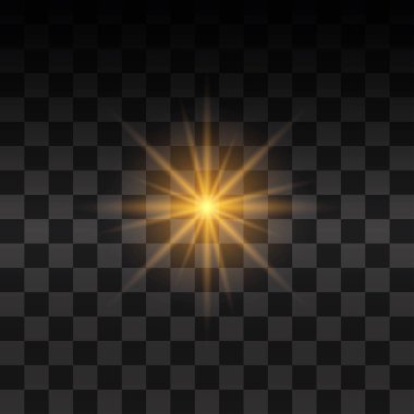 Sarı parlayan ışık