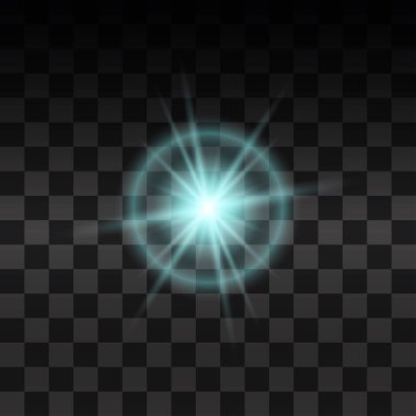 Parlak ışık efekti.